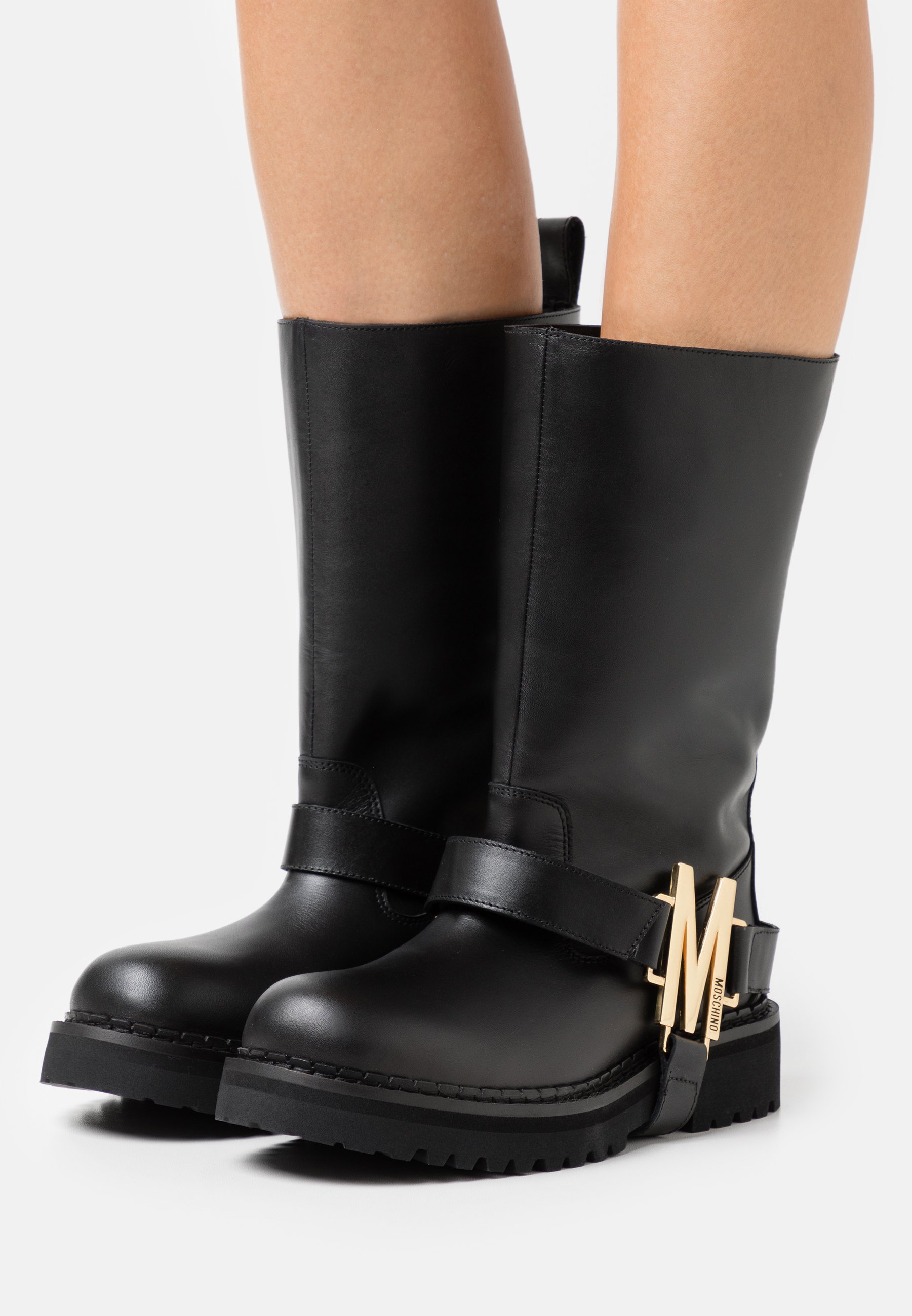 moschino biker boots