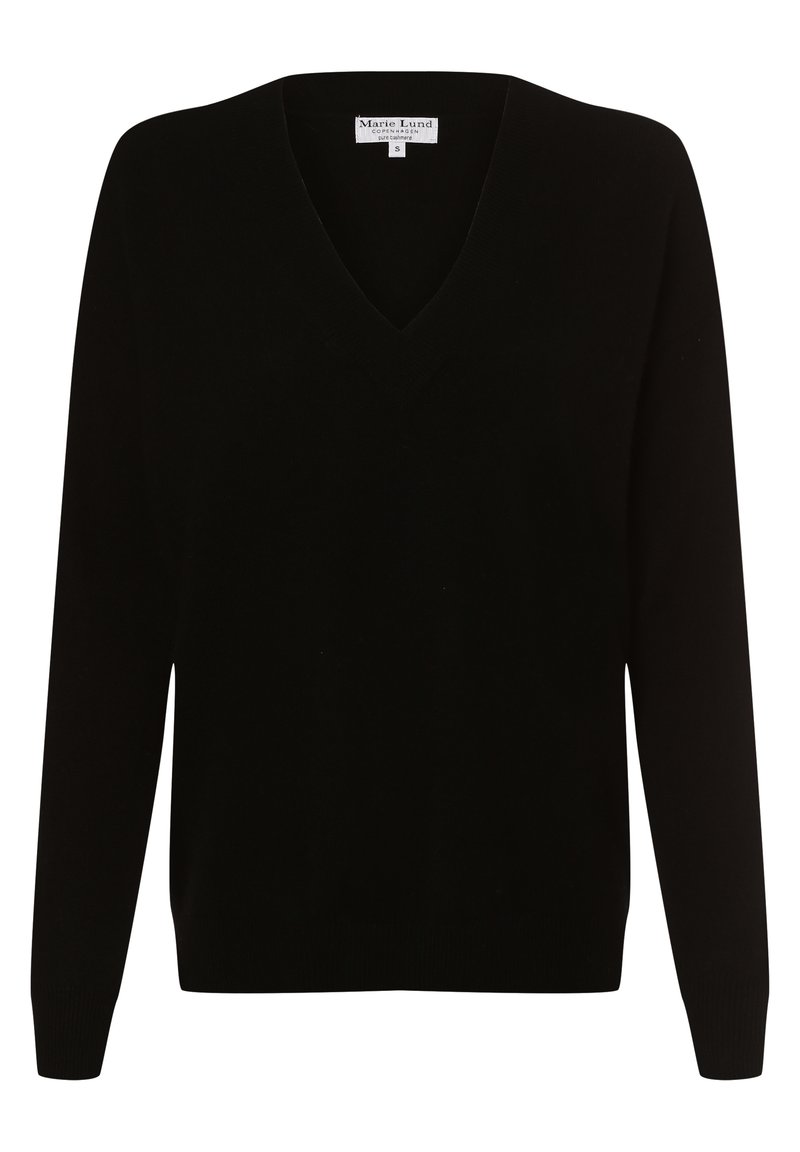 Damen Strickjacken | Marie Lund Strickpullover schwarz/blau - JH63092 Damen Strickjacken | Marie Lund Strickpullover schwarz/blau - JH63092