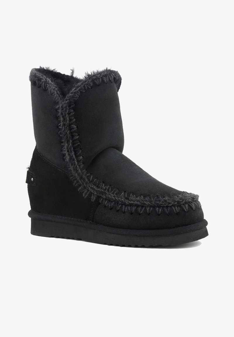 Mou Botines de cuña black/negro - Zalando.es