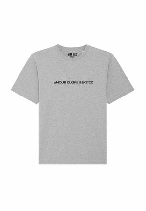 AMOUR GLOIRE BOTOX PRINT HEAVYWEIGHT - T-shirt imprimé - mottled grey