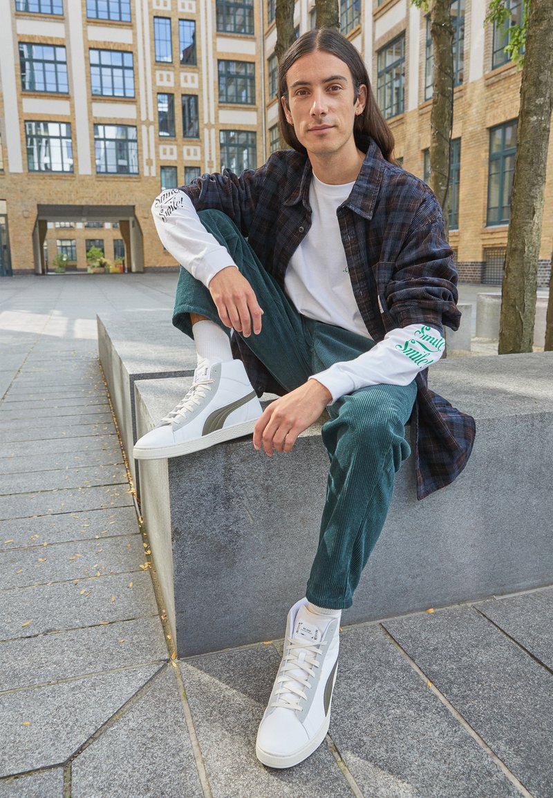 Tenis Puma Mujer Zapatillas Puma Basket Mid Vintage Sherpa Para