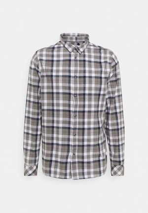 Solid, SDTERKIL HERRINGBONE CHECK 21105659 - Shirt - grey melange