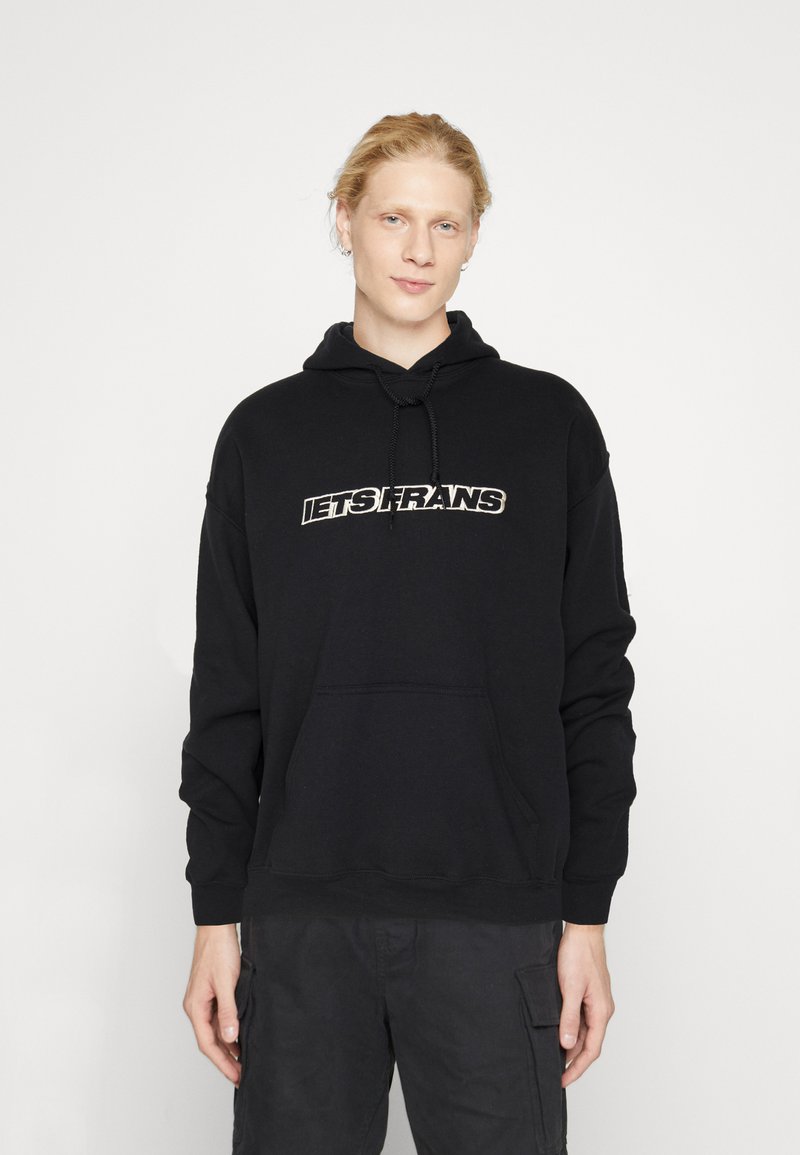 Iets Frans BIG EMBBROIDERY HOODIE UNISEX Sudadera Black negro iets-frans-big-embbroidery-hoodie-unisex-sudadera-black-negro
