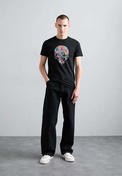 PS Paul Smith MENS SLIM FIT MULTI SKULL - T-shirts med print - blacks