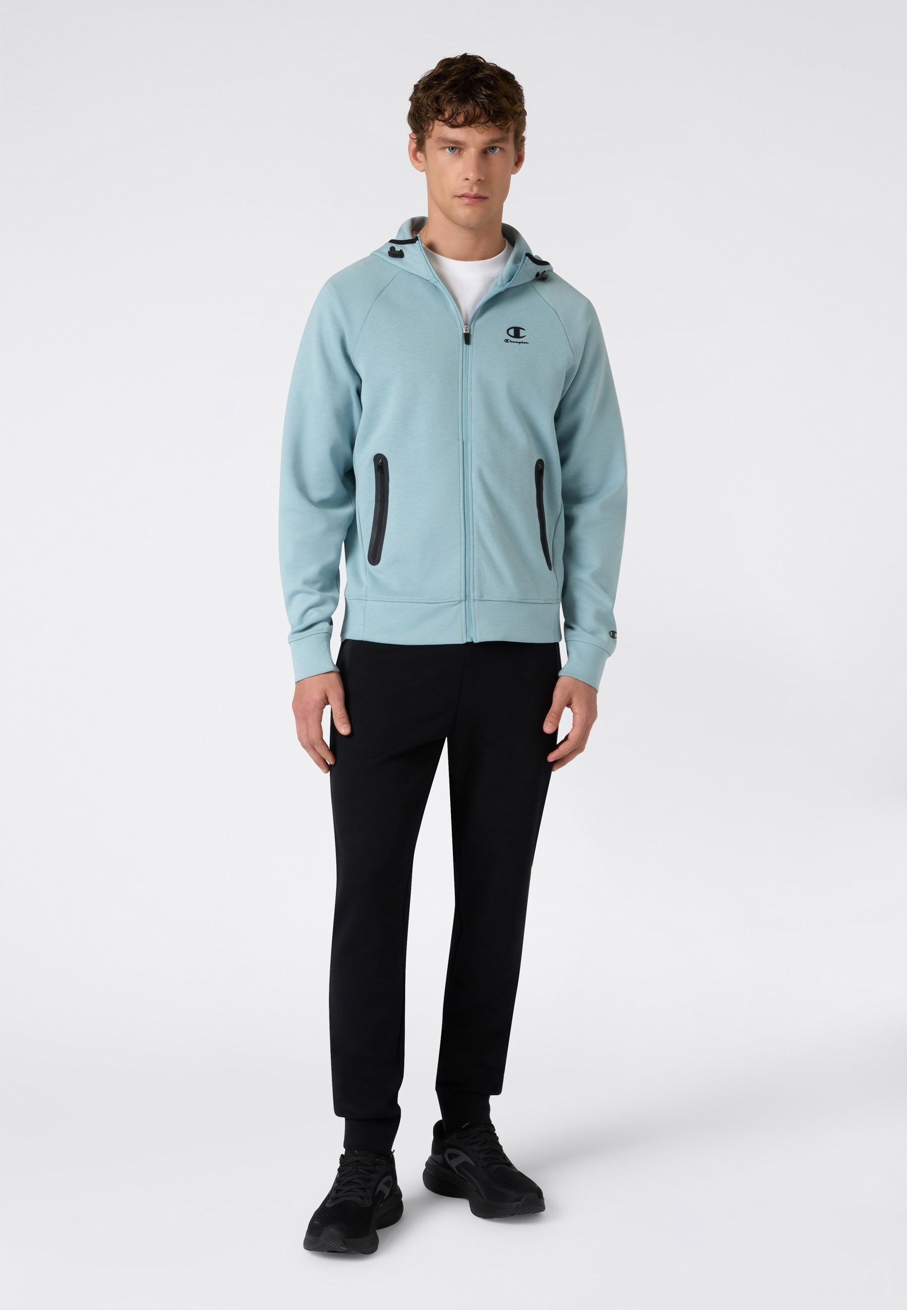Champion C-TECH - Zip-up sweatshirt - slate blue/blue - Zalando