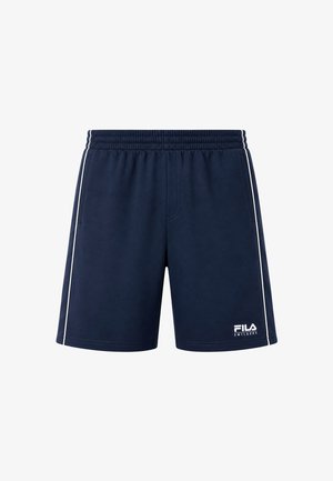 Smilodox, SMILODOX X FILA SHORTS ISEO - Pantalón corto de deporte - dunkelblau weiß