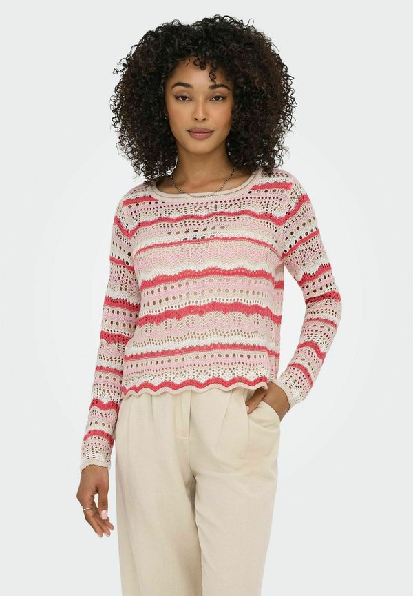 JDYSUN LAY  - Strickpullover - sandshell