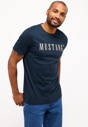 Mustang T-Shirt print - blau