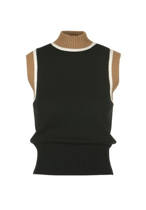 MONTUOSO - Top - nero-biscotto-panna