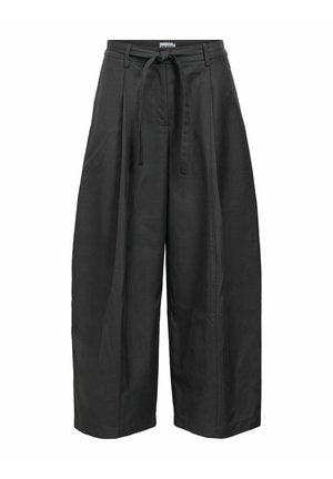 Object, TROUSERS BELTED BARREL - Pantalon classique - gunmetal