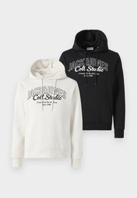 JJMAKOTO 2 PACK - Sweatshirt - off white/black