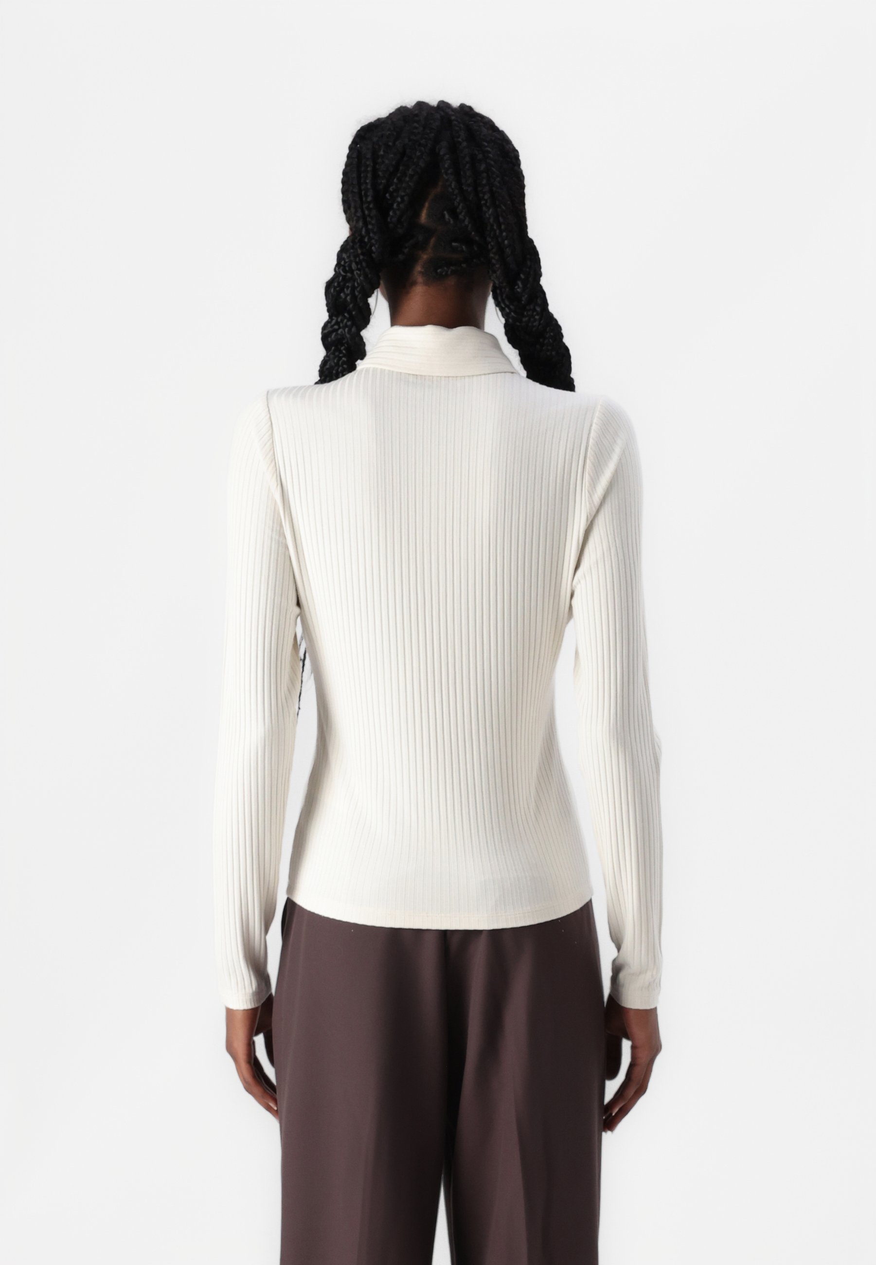 Abercrombie & Fitch Long-Sleeve Wide Rib Polo Top - Polo shirt