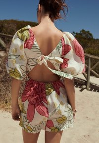 Next PUFF SLEEVE - REGULAR FIT - Overal - ecru pink floral