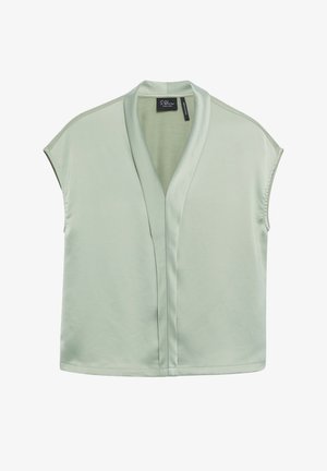 s.Oliver BLACK LABEL, T-SHIRT - T-shirt imprimé - salbeigrün