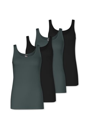 4ER PACK - Unterhemd/-shirt - schwarz   grün