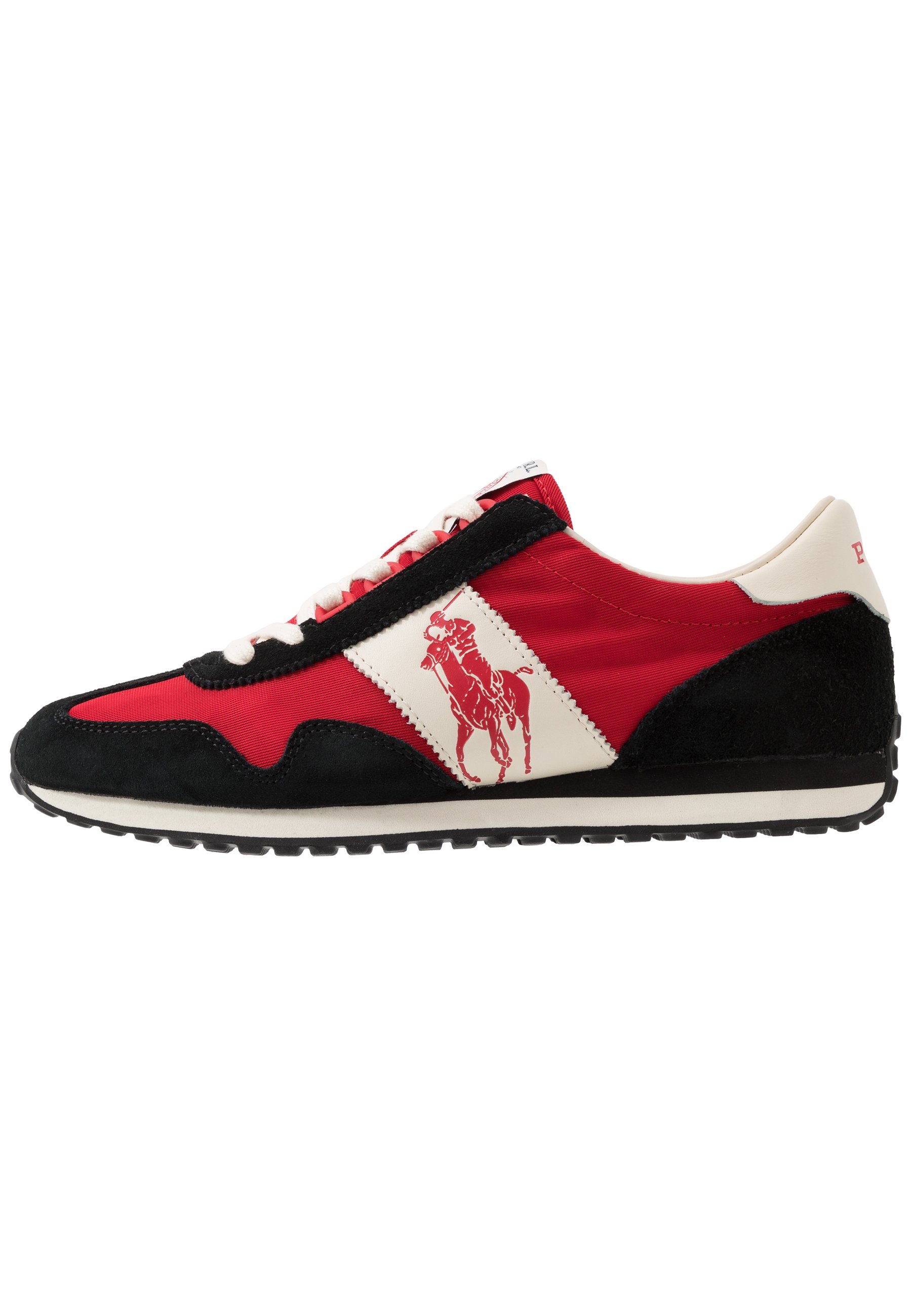 ralph lauren shoes black and red