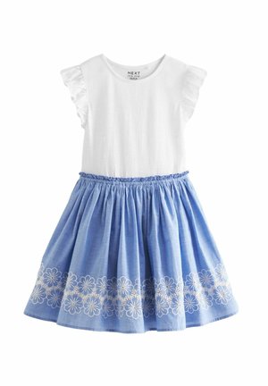 EMBROIDERED - REGULAR FIT - Vardagsklänning - blue white