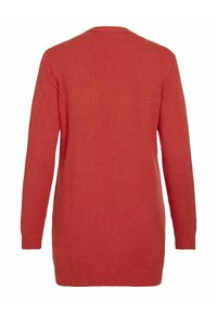 VILA VIRIL OPEN CARDIGAN - Vest - aurora red