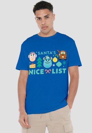 TOY STORY CHRISTMAS SANTA'S LIST BUZZ LIGHTYEAR, SULLY, MATER - Print T-shirt - royal blue