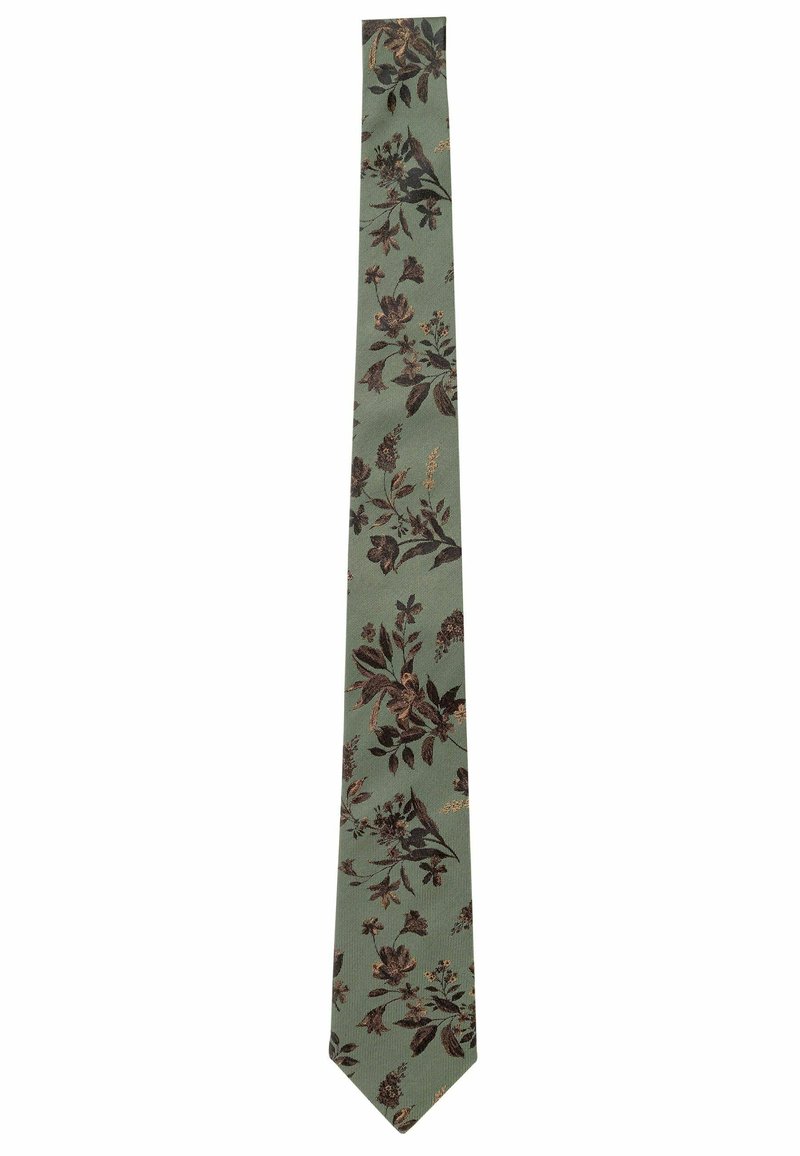 Next SLIM FIT - Krawatte - forest green