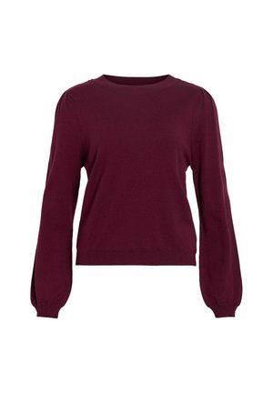 VILA, KNITTED PULLOVER VIELLA ROUND NECK - Pullover - winetasting