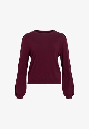VILA, KNITTED PULLOVER VIELLA ROUND NECK - Pullover - winetasting