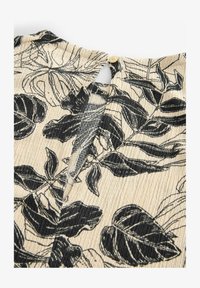 Seleccionado, black white floral leaf