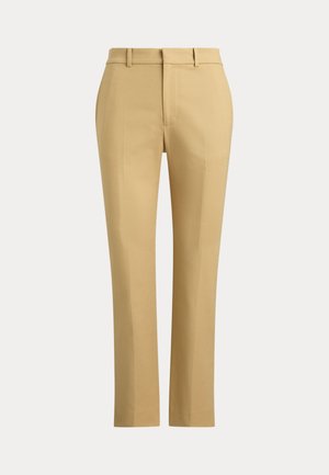 Lauren Ralph Lauren Petite, DOUBLE-FACED COTTON SLIM STRAIGHT PANT - Παντελόνι - birch tan