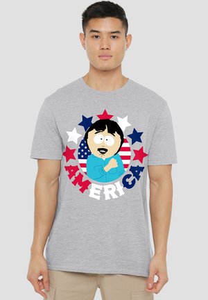 SOUTH PARK RANDY MARSH AMERICA - Print T-shirt - mottled grey