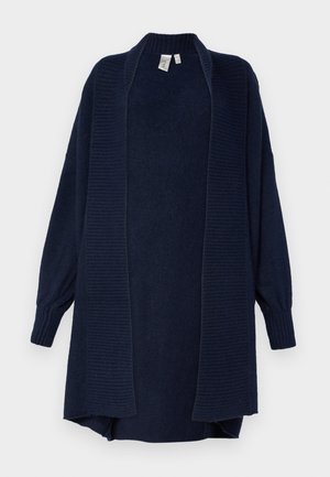 YAS, YASJUVA LONG CARDIGAN - Vest - navy blazer