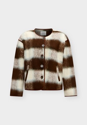 JDY, JDYSALOME BRUSHED JACKET  - Καλοκαιρινό μπουφάν - cedar green/cloud dancer/brown