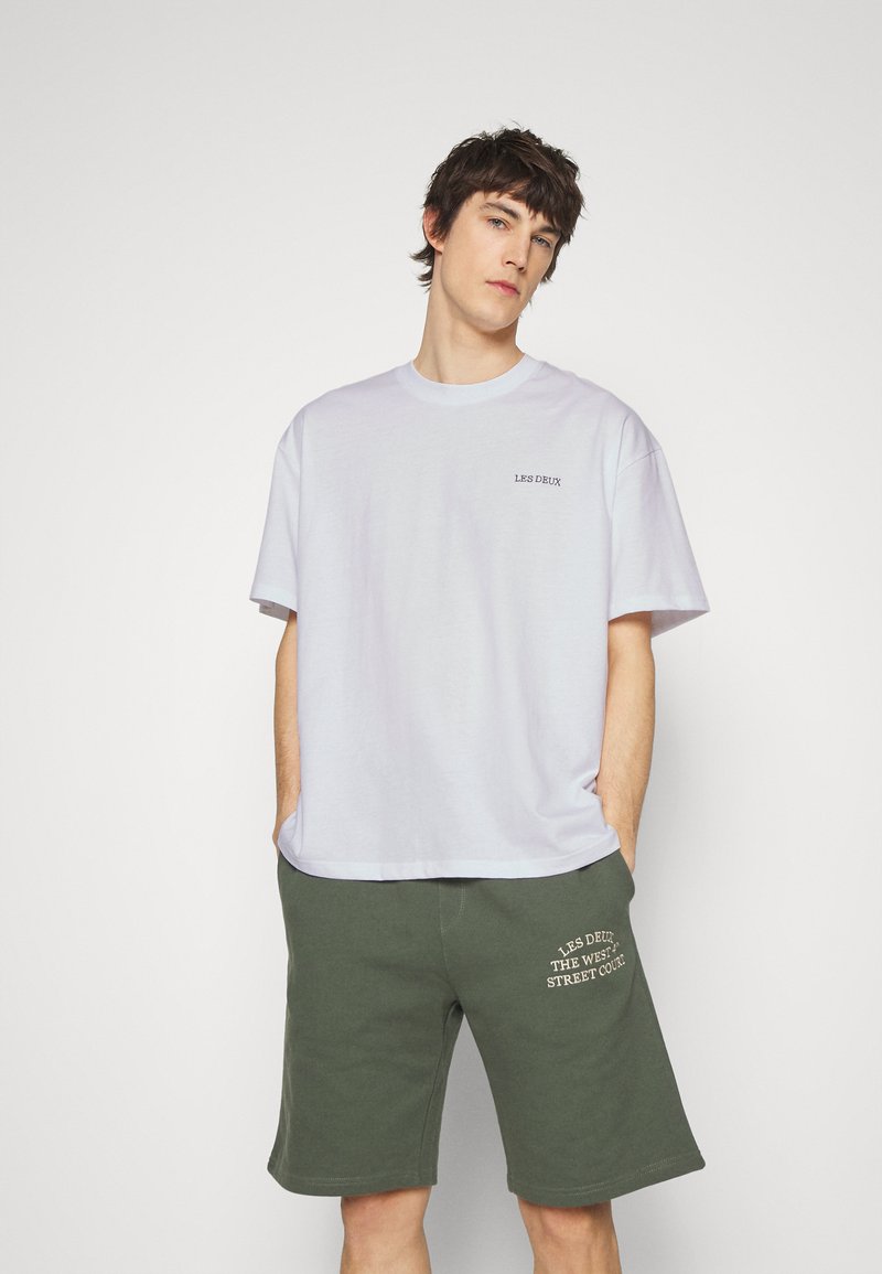 Les Deux DIEGO - T-shirt básica - white/raven