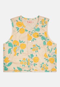 TINYCOTTONS - PADDED FLOWERS UNISEX - Waistcoat - dark vanilla Thumbnail Image 1