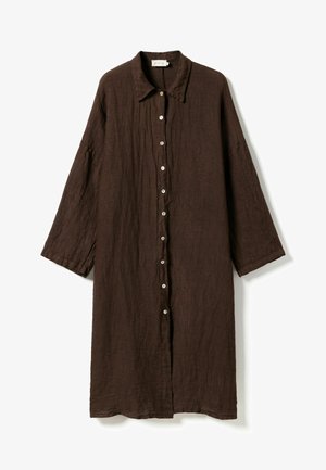 Noella, N-LORITA DRESS - Skjortekjole - chocolate