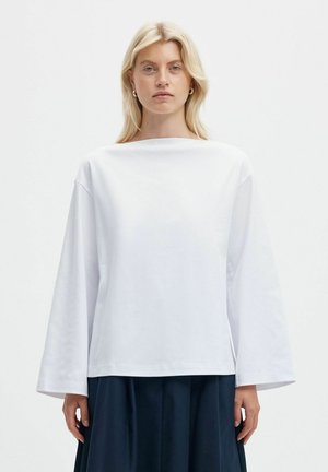 Selected, Long-sleeved top - bright white