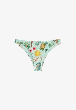 Next, BRAZILIAN FIT - BIKINI BOTTOMS - Bikini pezzo sotto - mint green mosaic conversational
