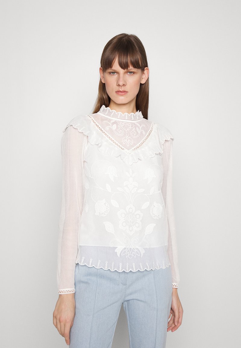 TWINSET WOVEN BLOUSE Blouse antique white/white Zalando.ie