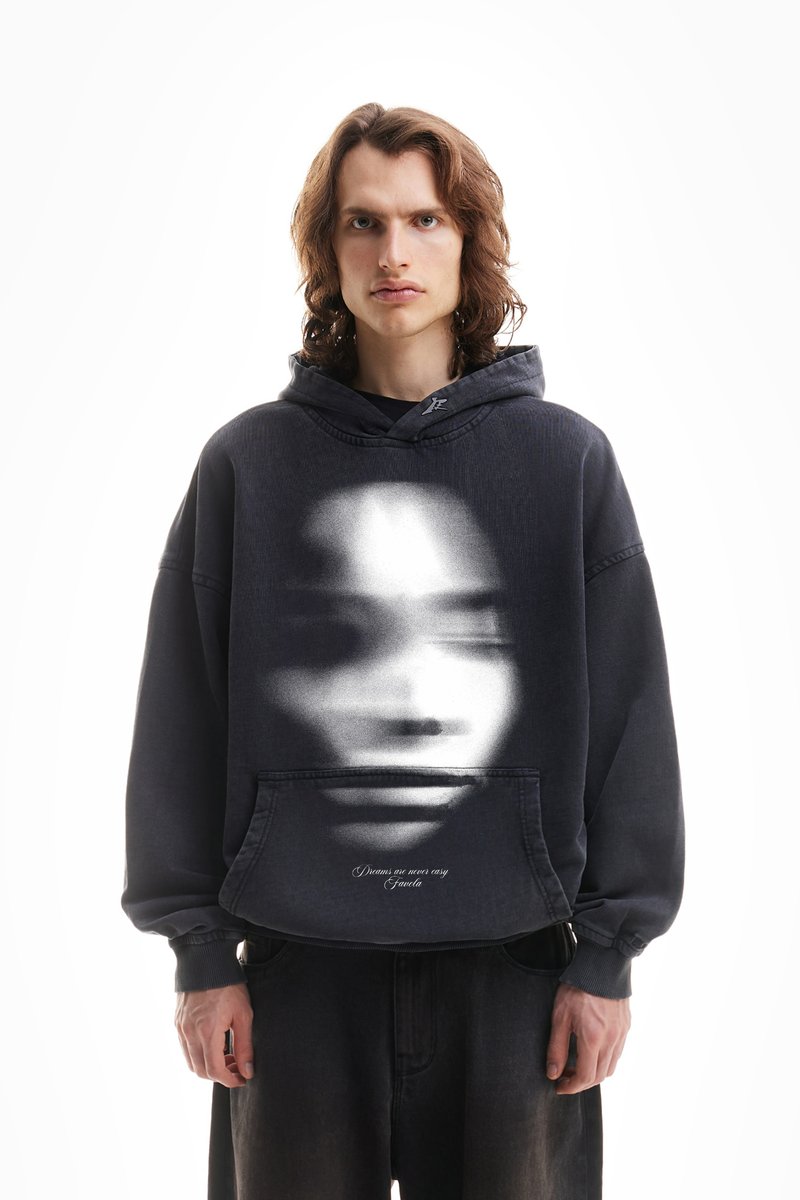 FAVELA FACE UNISEX - Sweatshirt - black washed