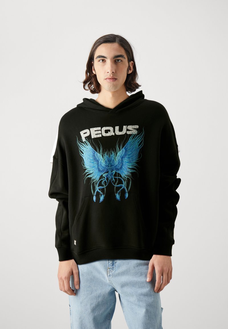 PEQUS - GRAPHIC HOODIE UNISEX - Mikina - black, Zvětšit