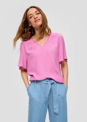 MIT V-AUSSCHNITT - Bluse - rosa