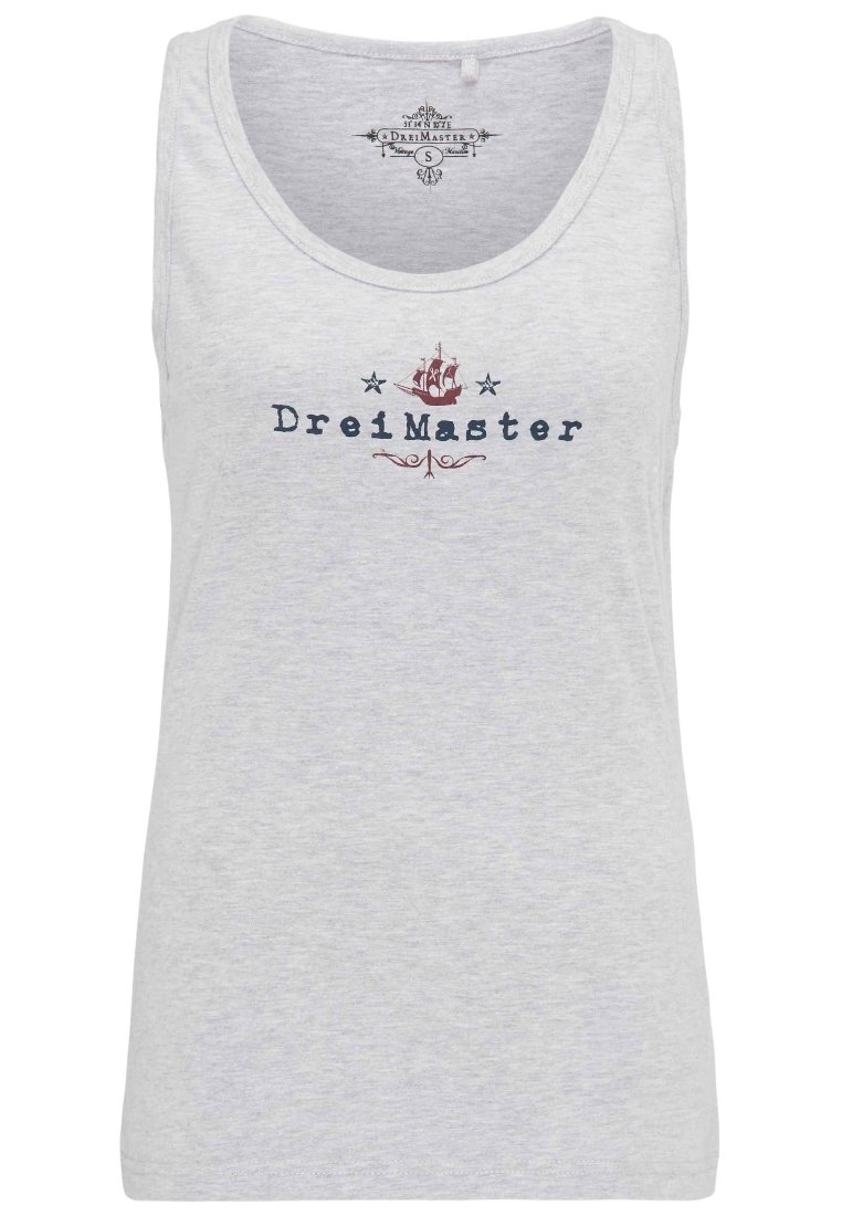 dreimaster Top grijs gemêleerd