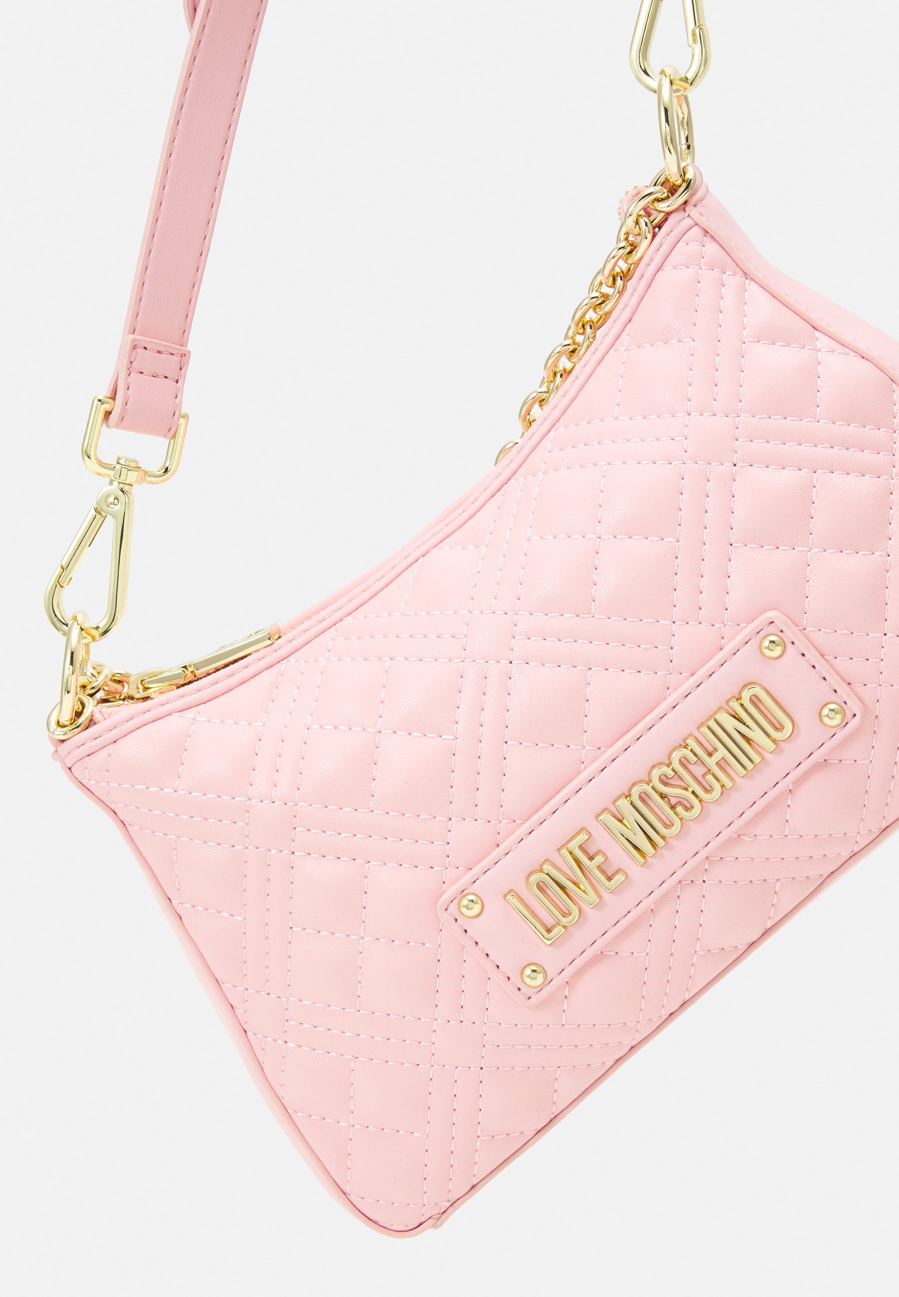 pink love moschino purse