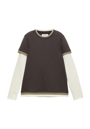 T-SHIRT - Top s dlhým rukávom - dark grey