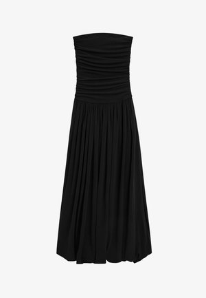 Massimo Dutti, STRAPLESS BALLOON MIDI DRESS - Day dress - black