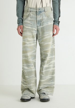 Džínsy široké - denim