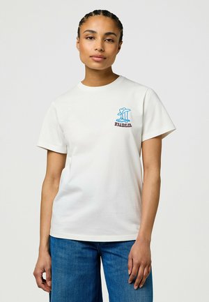 SHORT SLEEVE GRAPHIC - REGULAR FIT - Printtipaita - worn white