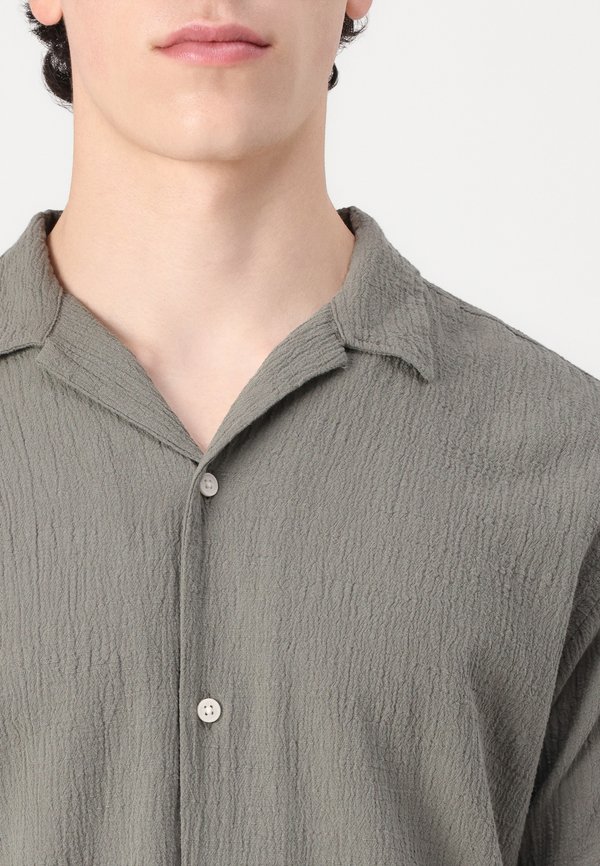JORLUKE CRINKLE RESORT SHIRT - Shirt - mulled basil2