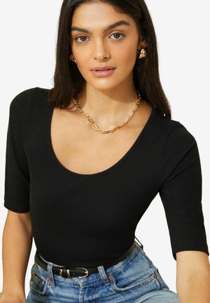 Friends Like These SHORT SLEEVE SCOOP NECK - T-shirts basic - black