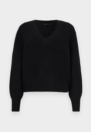 Vero Moda VMBOOM V NECK NOOS - Pullover - black