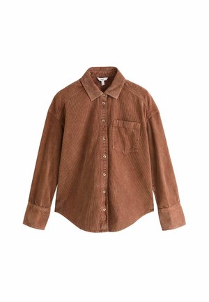 Next, WASHED CORDUROY SHIRT - Skjortebluser - tan brown